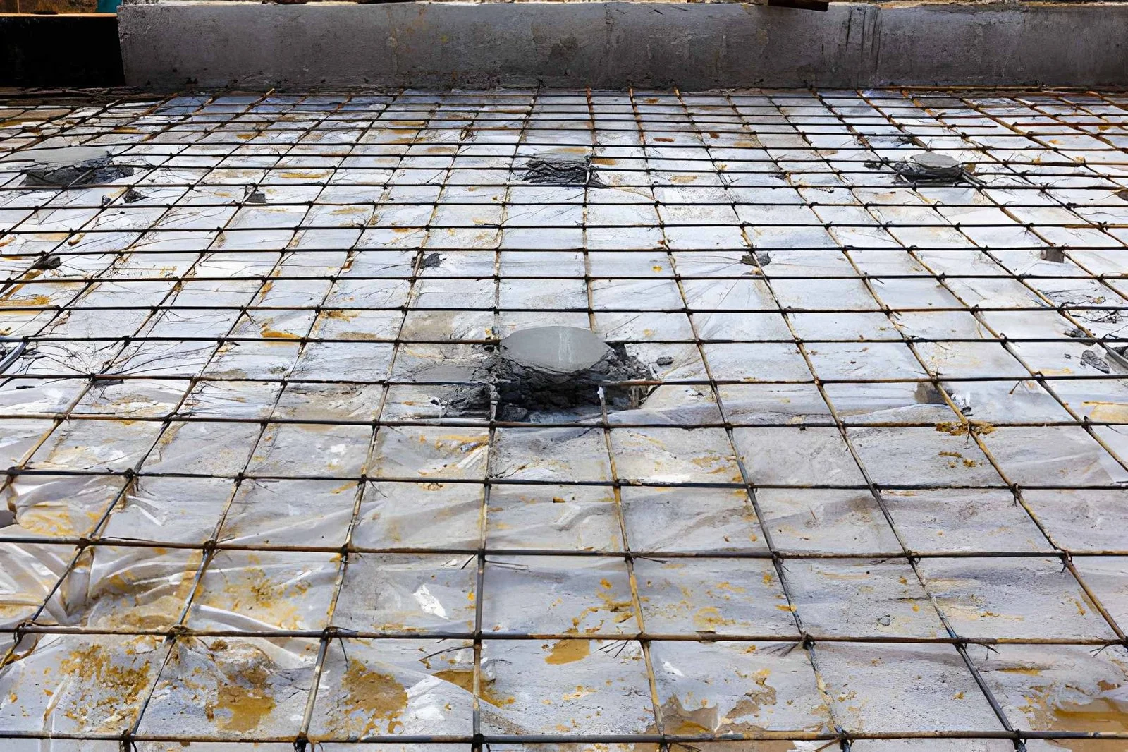 Vapor movement through concrete