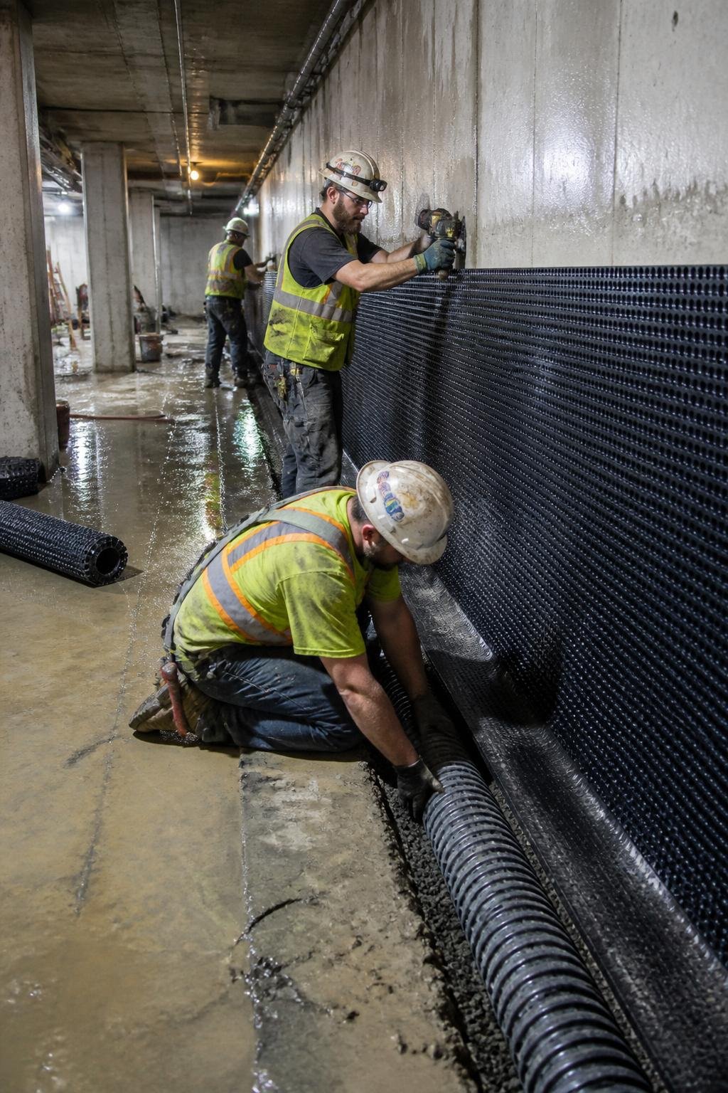 Hydrostatic pressure on commercial foundation