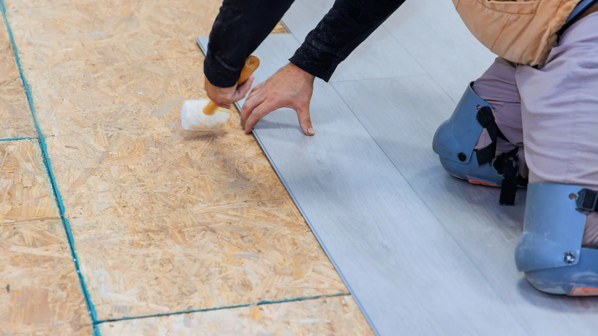 Stone flooring installation process