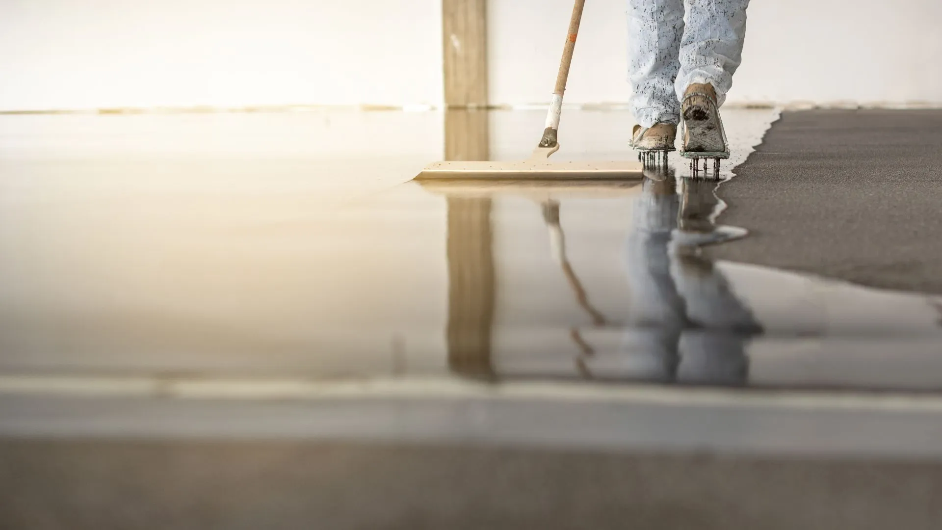 Basement stone flooring